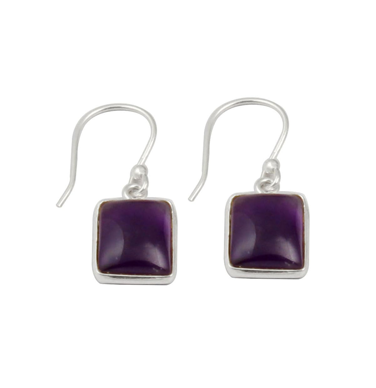 Amethyst Earrings in 925 Sterling Silver Loose Gemstone Dangle & Drop Silver Earrings