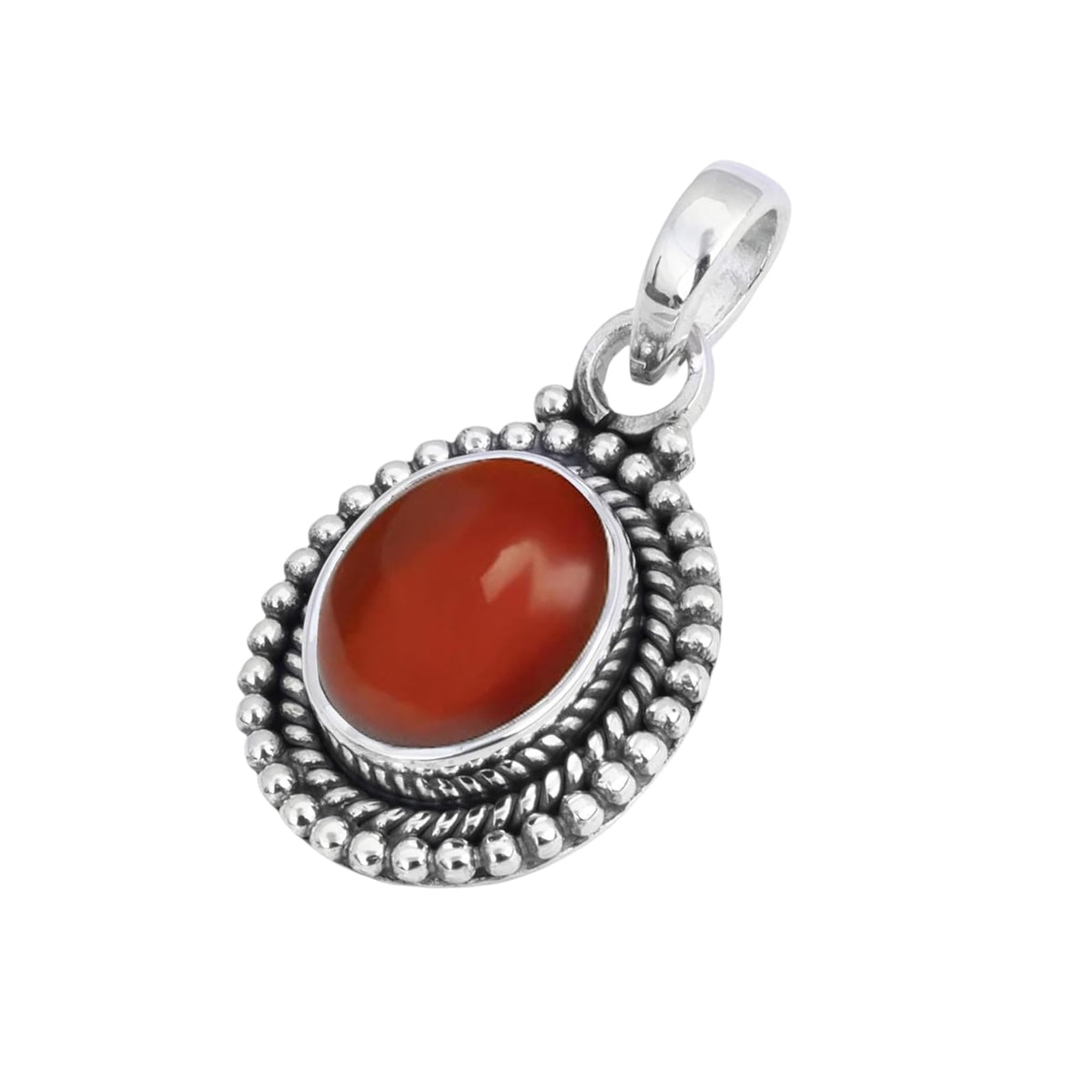Carnelian Pendant 925 Sterling Silver Handmade Oval Gemstone Pendant for Women Designer Healing Jewellery Christmas Gift for Her, Wife, Mum, Sister