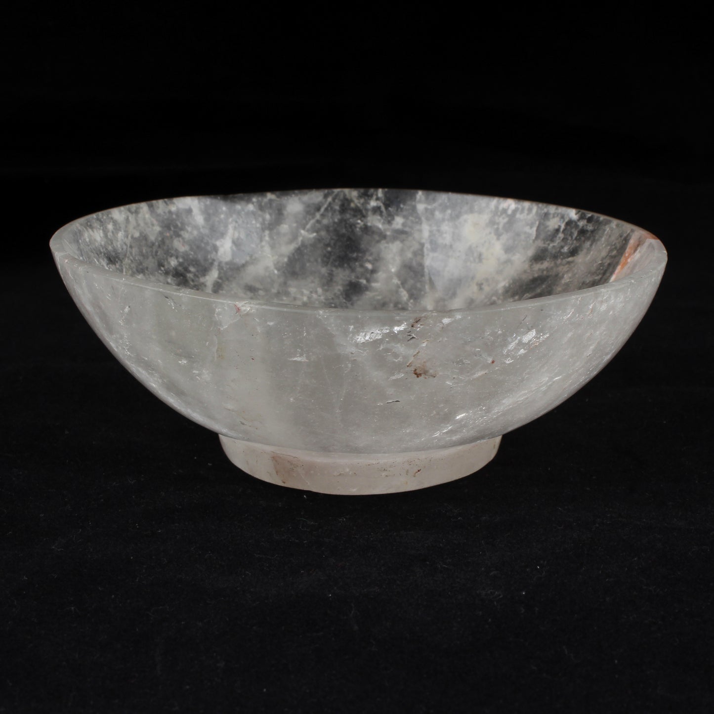 Clear Quartz Crystal Bowl Polished Gemstone Bowl For Energy Cleansing, Meditation Chakra Healing, Reiki, Altar Decor, Crystal Gift