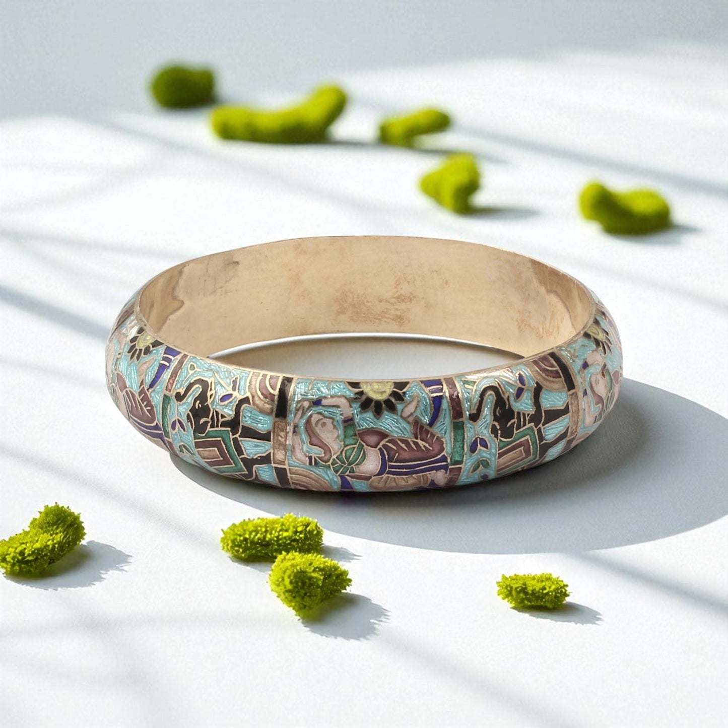 Meenakari Traditional 925 Sterling Silver Enamel Bangles