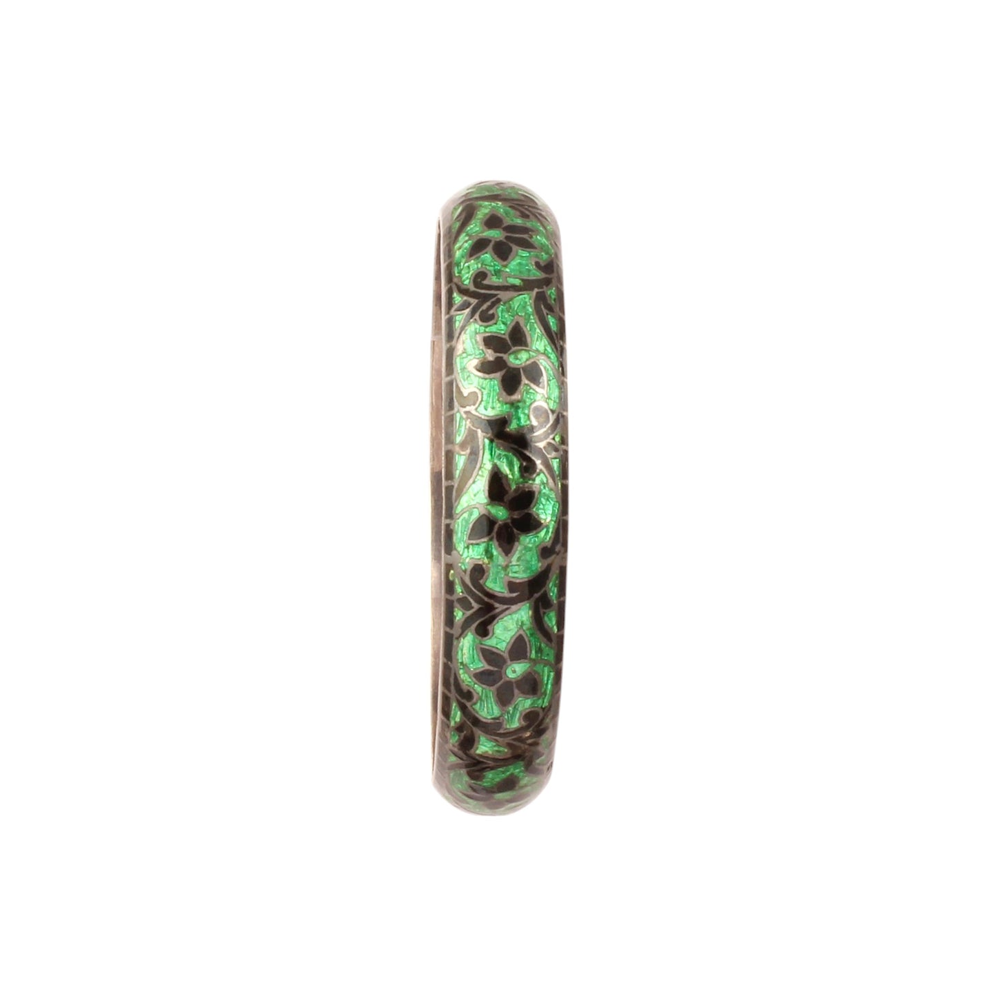 925 Sterling Silver Bangle Multi Color Enamel Work Jewelry