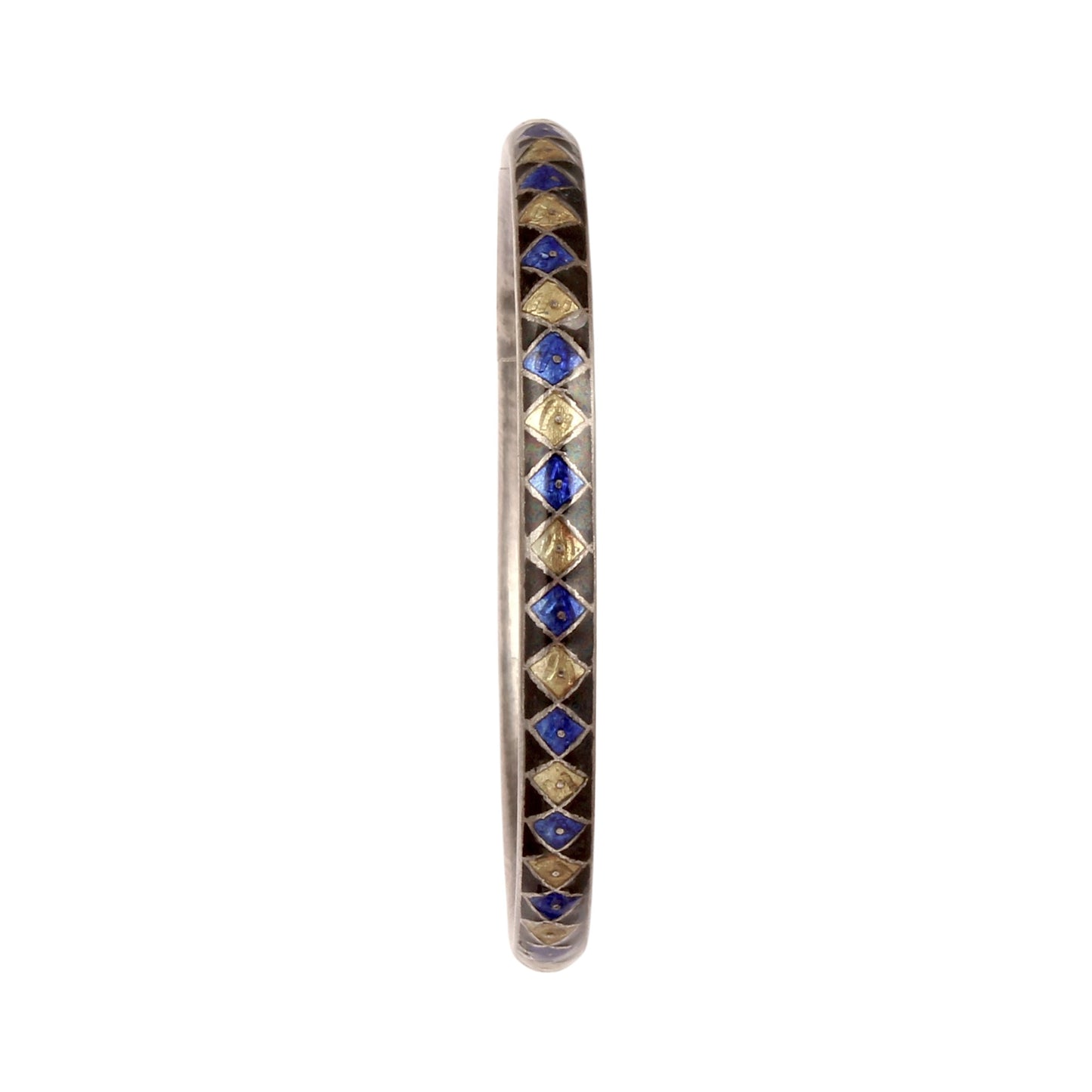 Meenakari Enamel Bangle Handmade 925 Sterling Silver Designer Jewelry