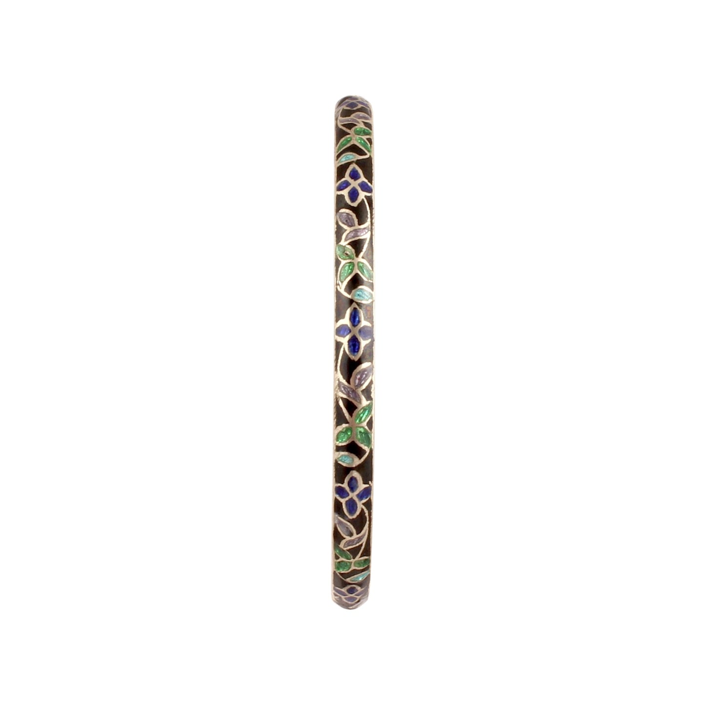 Meenakari Enamel Work Bangle Handmade 925 Sterling Silver Designer Jewelry