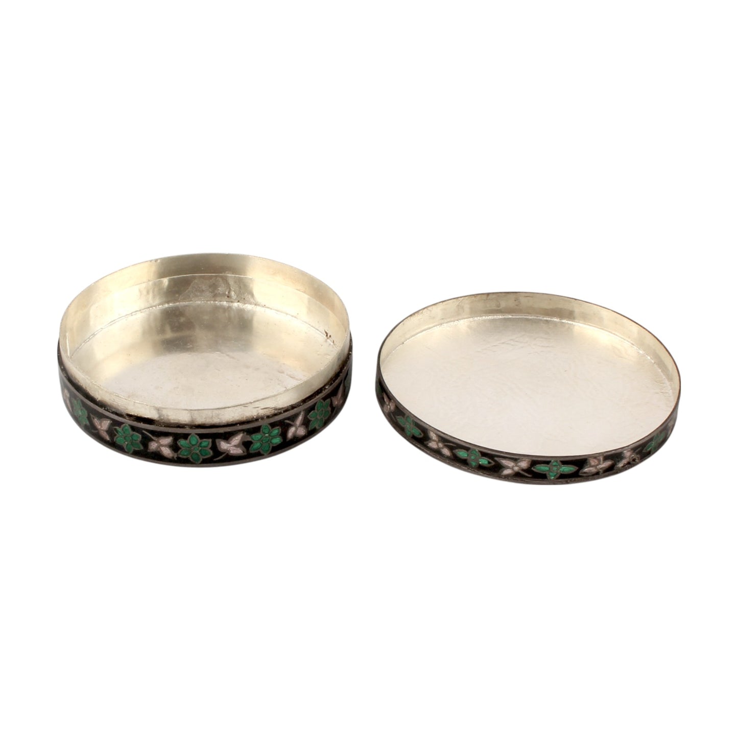 Elephant Enamel Work Box 925 Sterling Silver Enamelled Clisonne Jewelry Store Box
