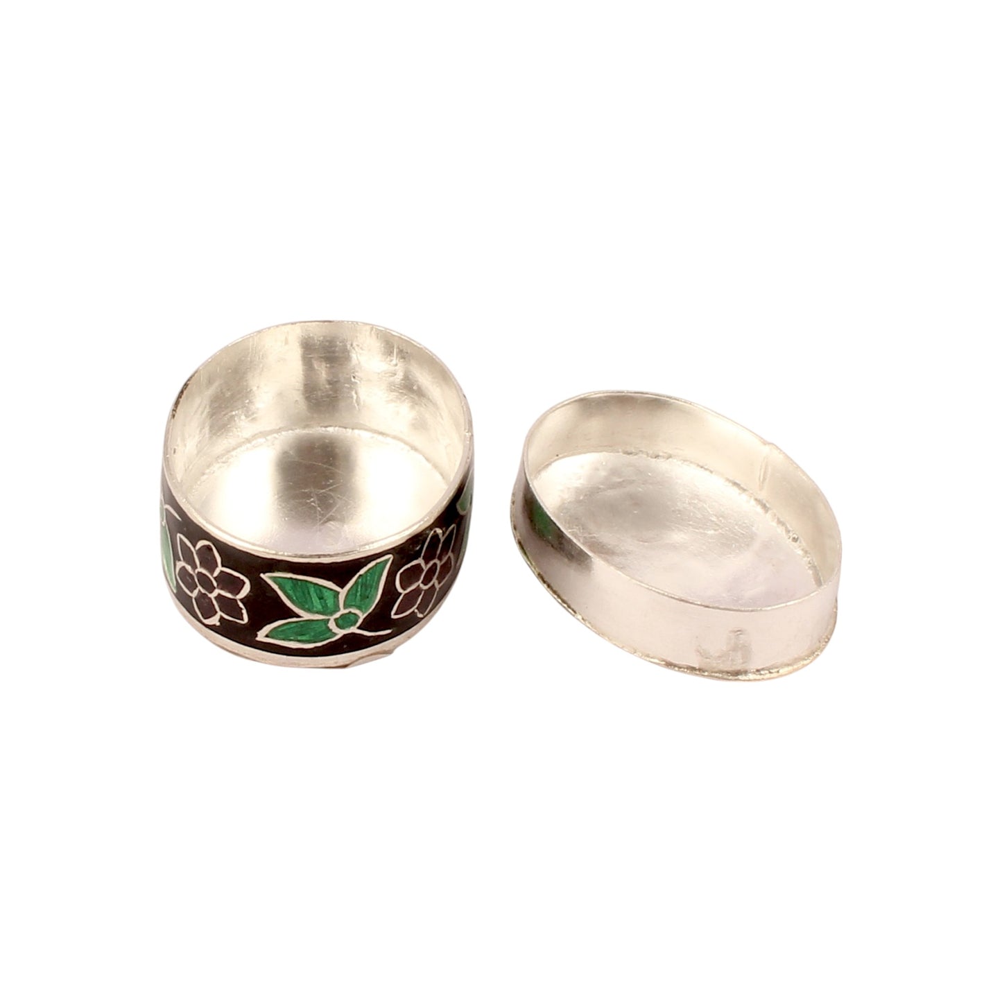 Elephant Enamel Work Box 925 Sterling Silver Jewelry Store Box