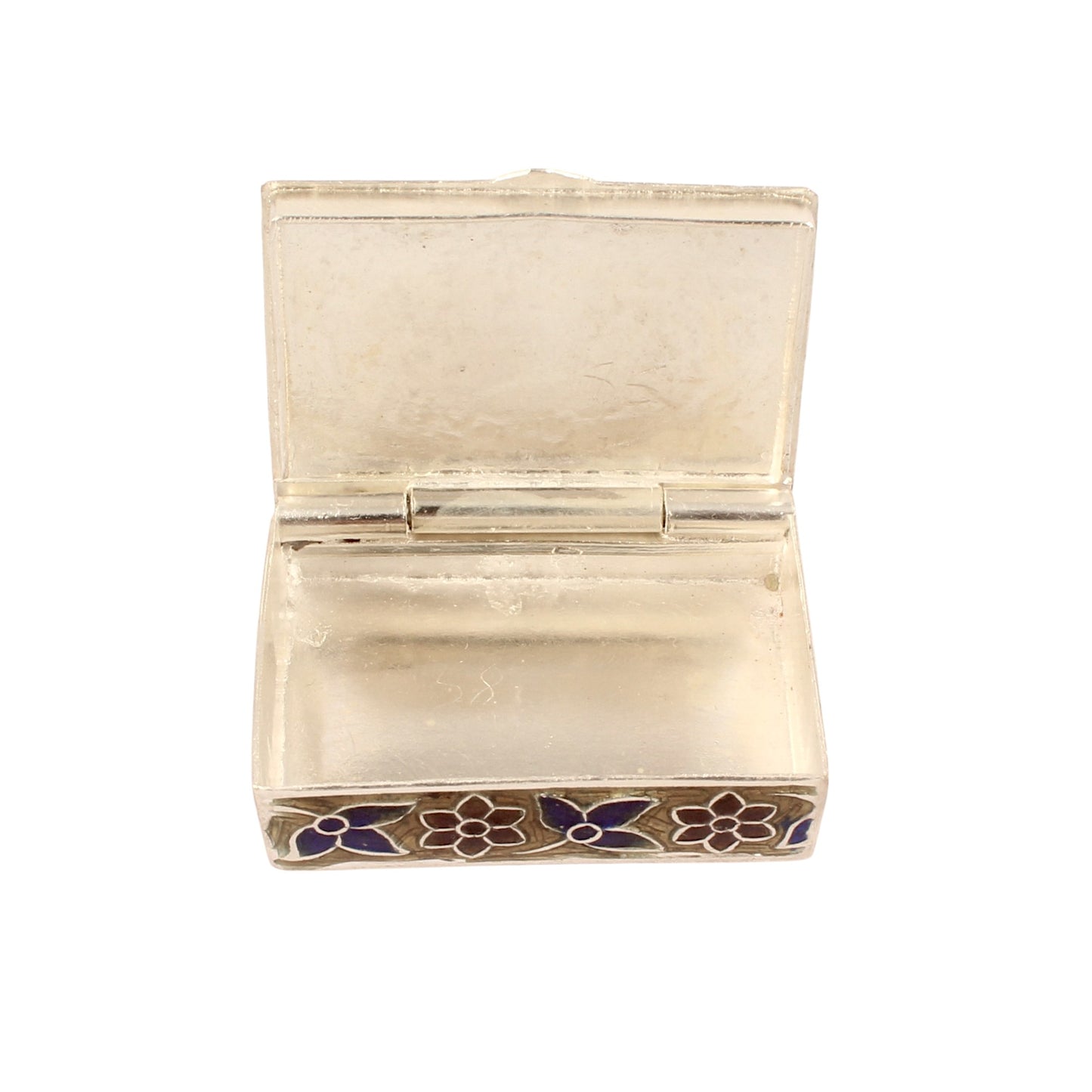 Elephant Enamel Work Box Made with 925 Sterling Silver Traditional Meenakari Store Box