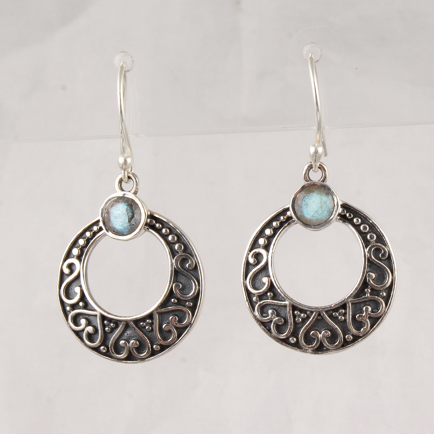 Traditional Labradorite Earrings Handmade 925 Sterling Silver Faceted Natural Gemstone Earrings Jewelry