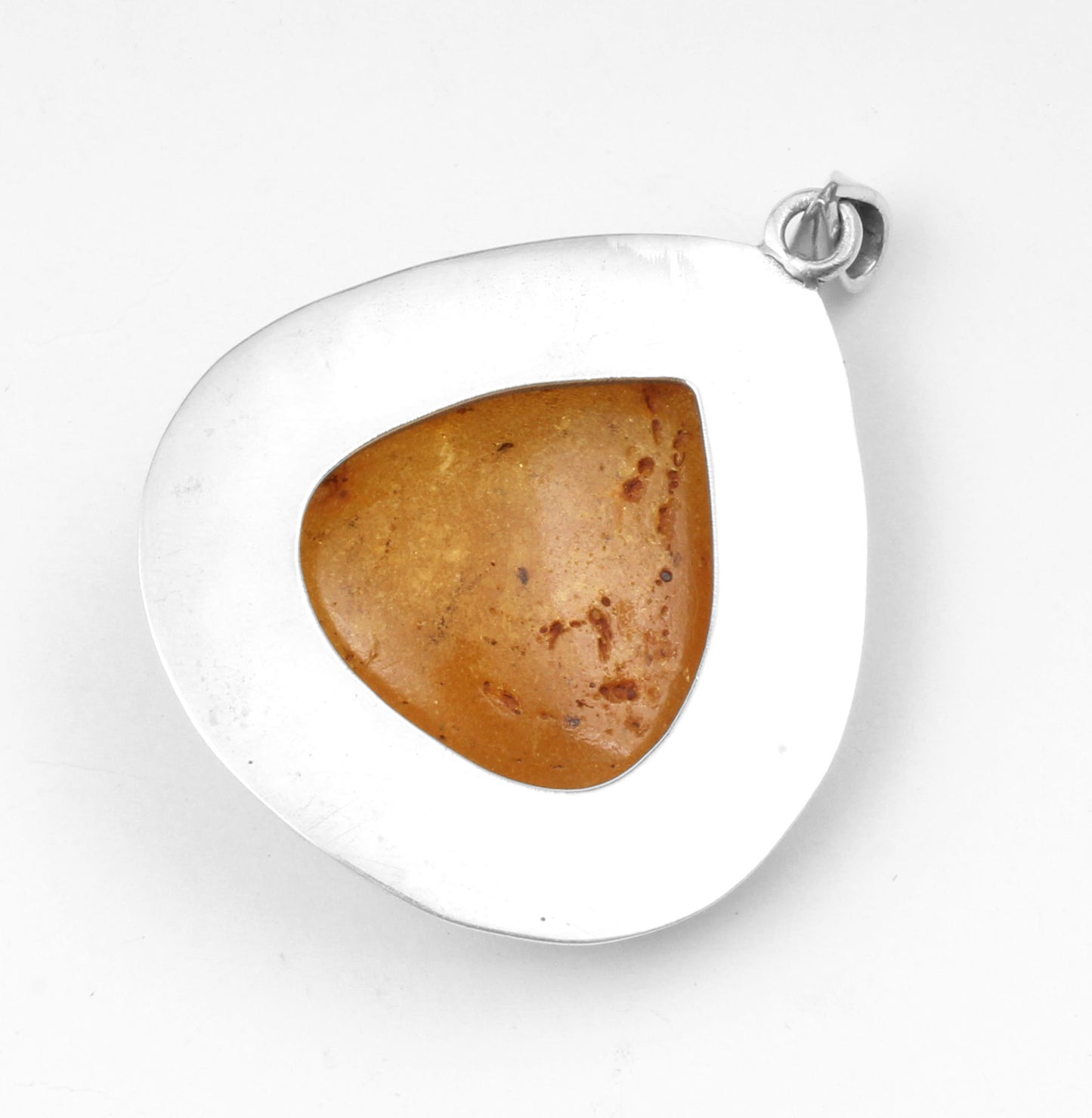 Natural Baltic Amber Pendant in 925 Sterling Silver Vintage Bohemian Jewelry Gemstone Pendant Handmade Pendant