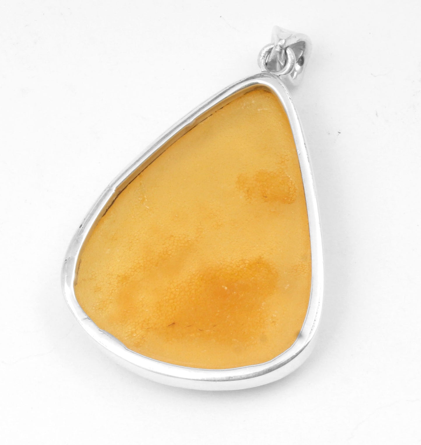 Baltic Amber Pendant 925 Sterling Silver Bohemian Jewelry Simple Gemstone Pendant Handmade Pendant