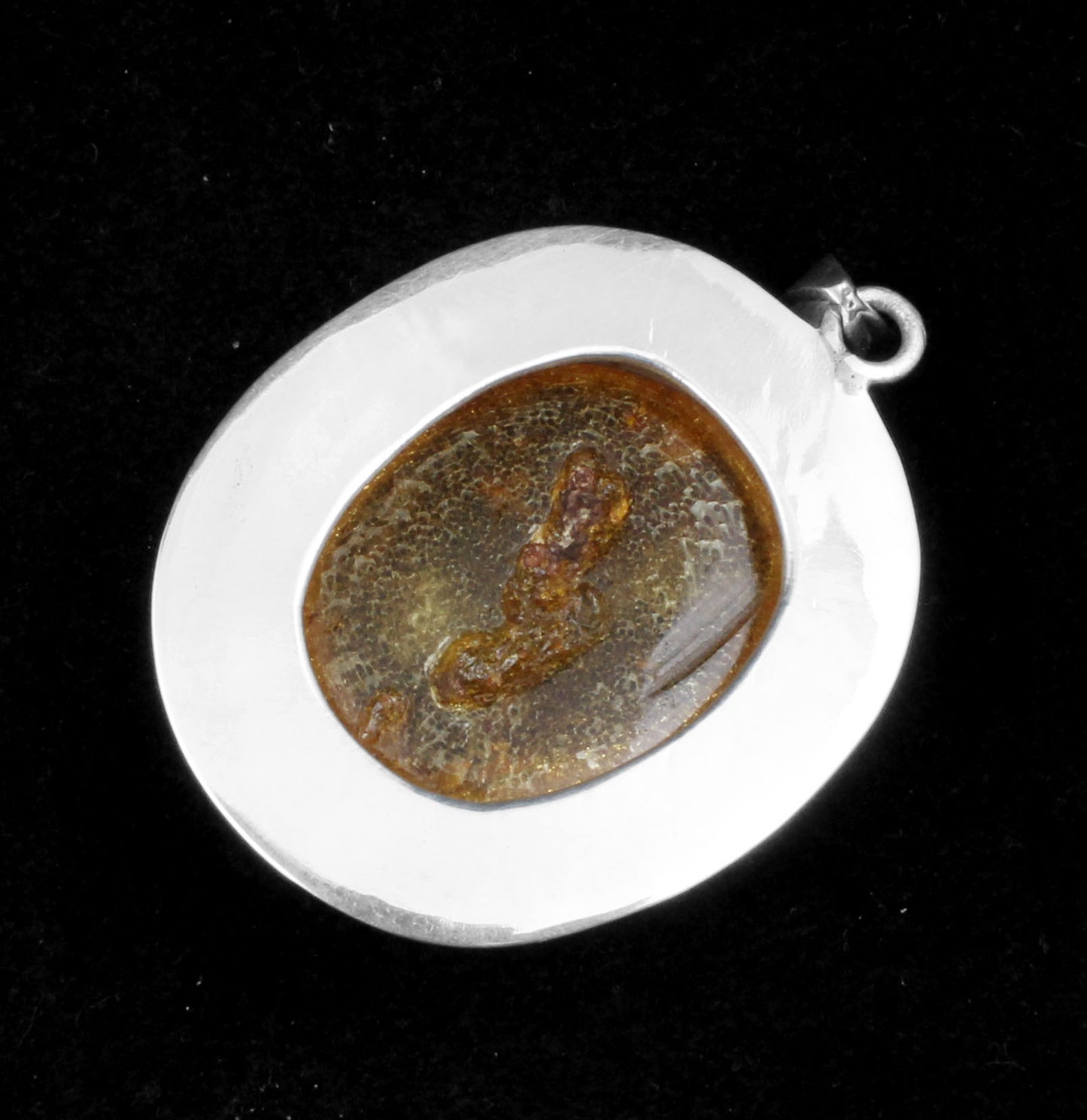 Unique Artisan Baltic Amber Pendant 925 Sterling Silver Bohemian Jewelry Simple Gemstone Pendant
