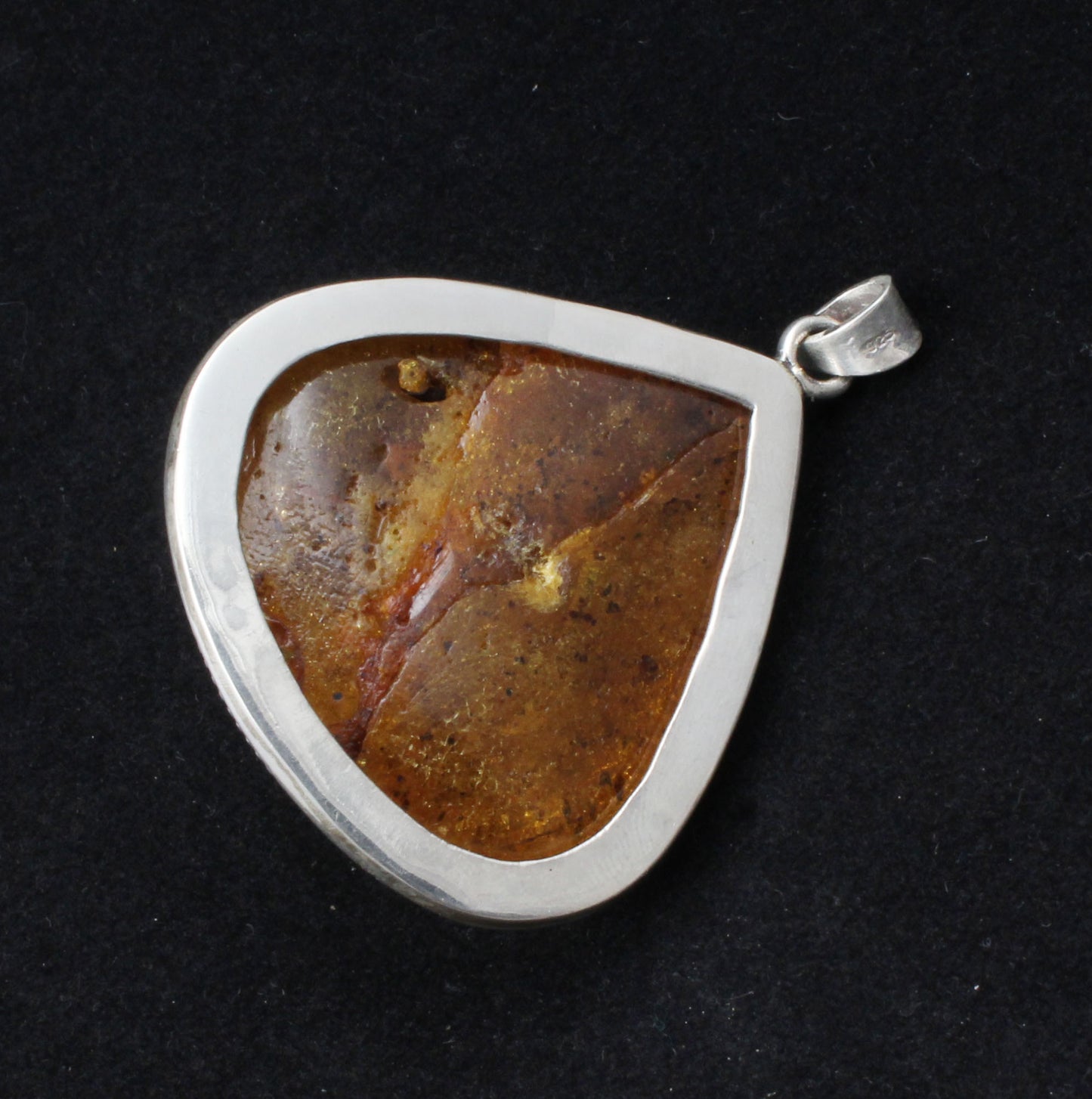 Twisted Wire Designer Natural Baltic Amber Pendant Handmade 925 Sterling Silver Loose Gemstone Jewelry