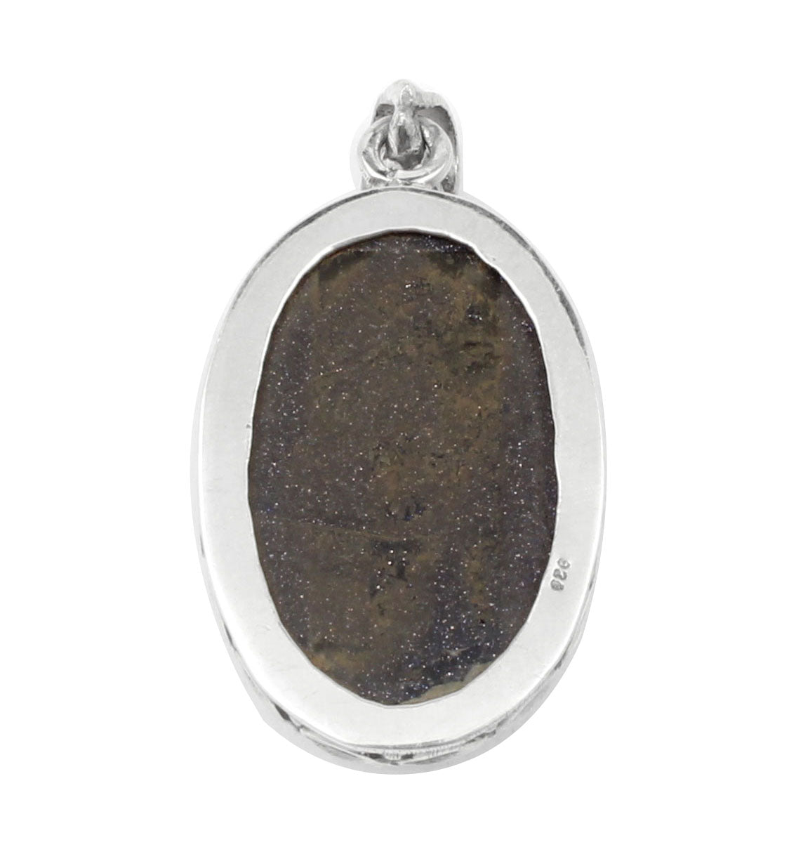 Sandstone Pendant Handmade 925 Sterling Silver Oval Sparkling Gemstone Pendant for Women