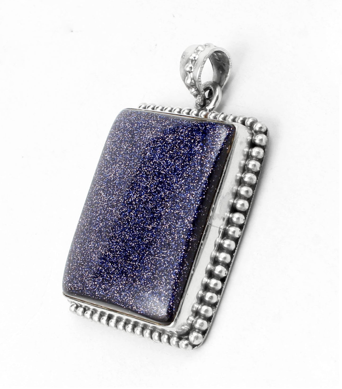 Boho Sandstone Pendant Handmade 925 Sterling Silver Sandstone Pendant Sparkling Gemstone Jewelry