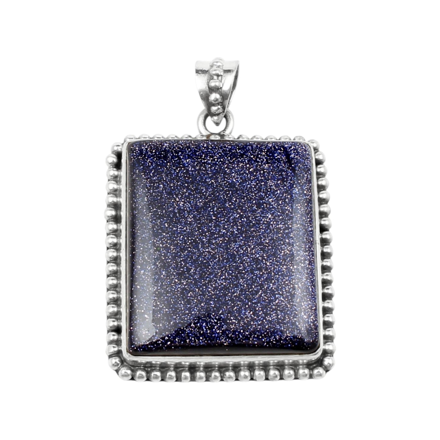 Boho Sandstone Pendant Handmade 925 Sterling Silver Sandstone Pendant Sparkling Gemstone Jewelry