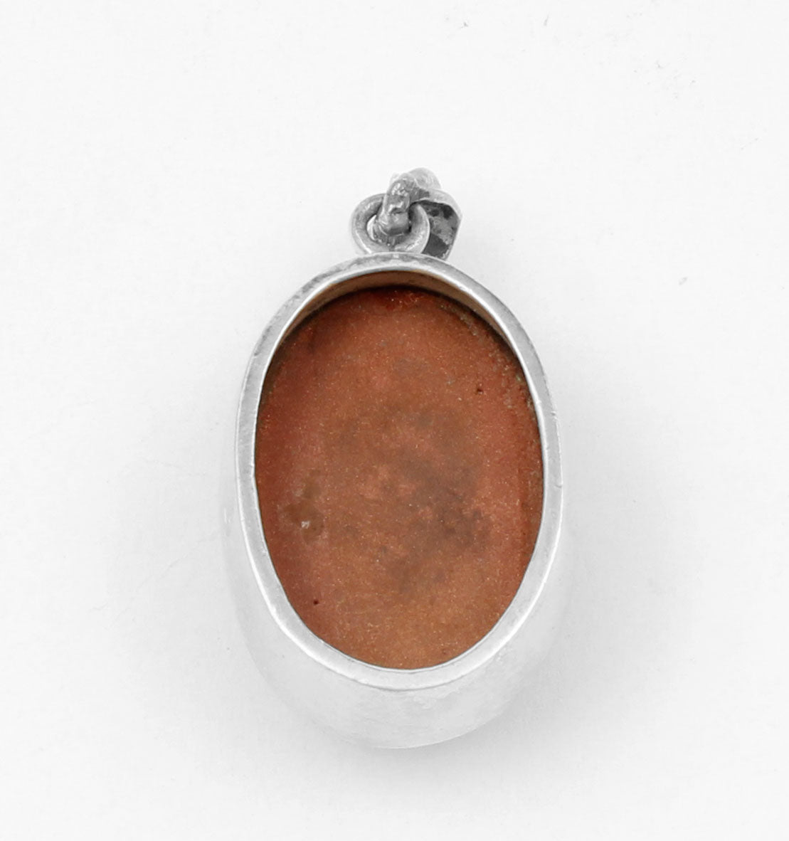 Sandstone Pendant 925 Sterling Silver Boho Pendant Sparkly Brown Stone Pendant Goldstone Jewelry for Women