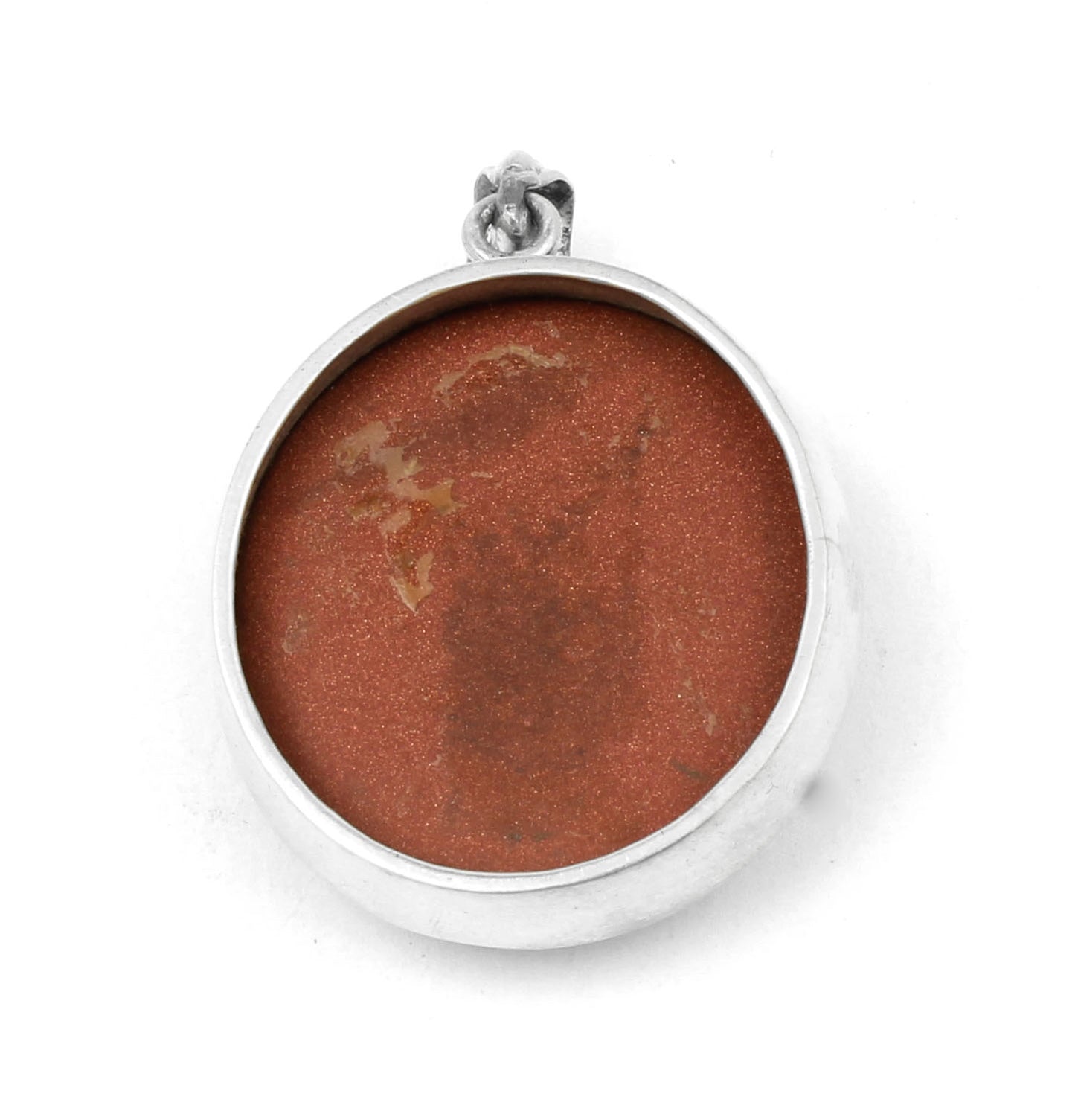 Sunstone Pendant Gift For Her Ethnic Handmade Round Gemstone Pendant 925 Sterling Silver Sandstone Jewelry