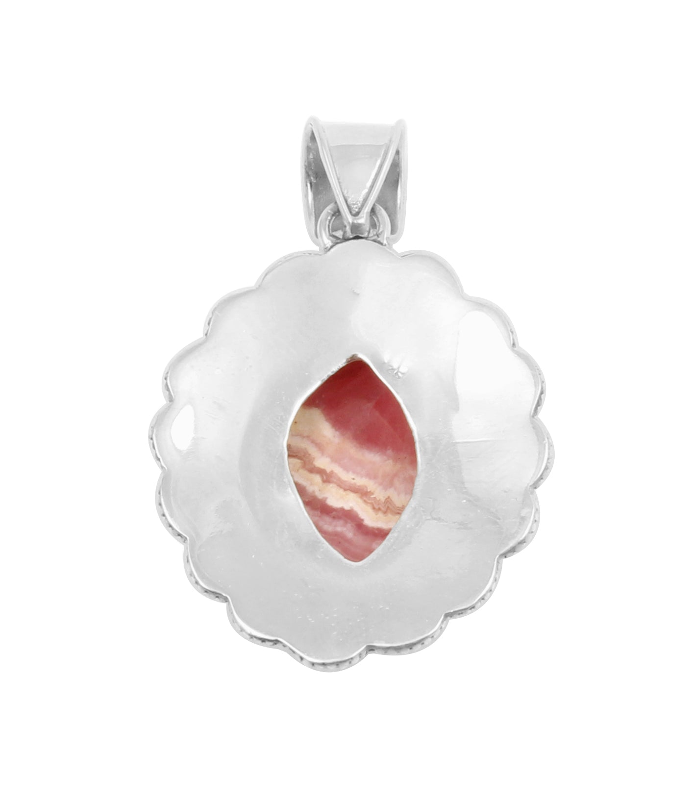 Vintage Rhodochrosite Pendant Unique Artisan 925 Sterling Silver Natural Gemstone Pendant Handmade Lovely Pendant Gift For Love
