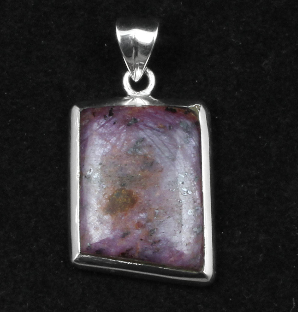 Natural Ruby Gemstone Pendant in 925 Sterling Silver Handmade Statement Pendant Gift For Her