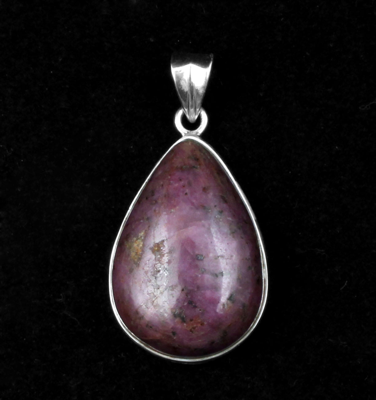 Pink Ruby Pendant 925 Sterling Silver Pear Gemstone Pendant Handmade Lovely Pendant Gift For Her