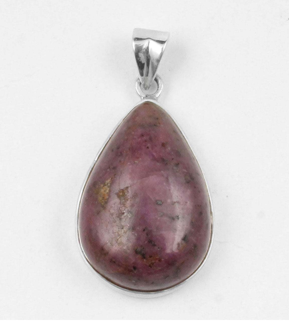 Pink Ruby Pendant 925 Sterling Silver Pear Gemstone Pendant Handmade Lovely Pendant Gift For Her