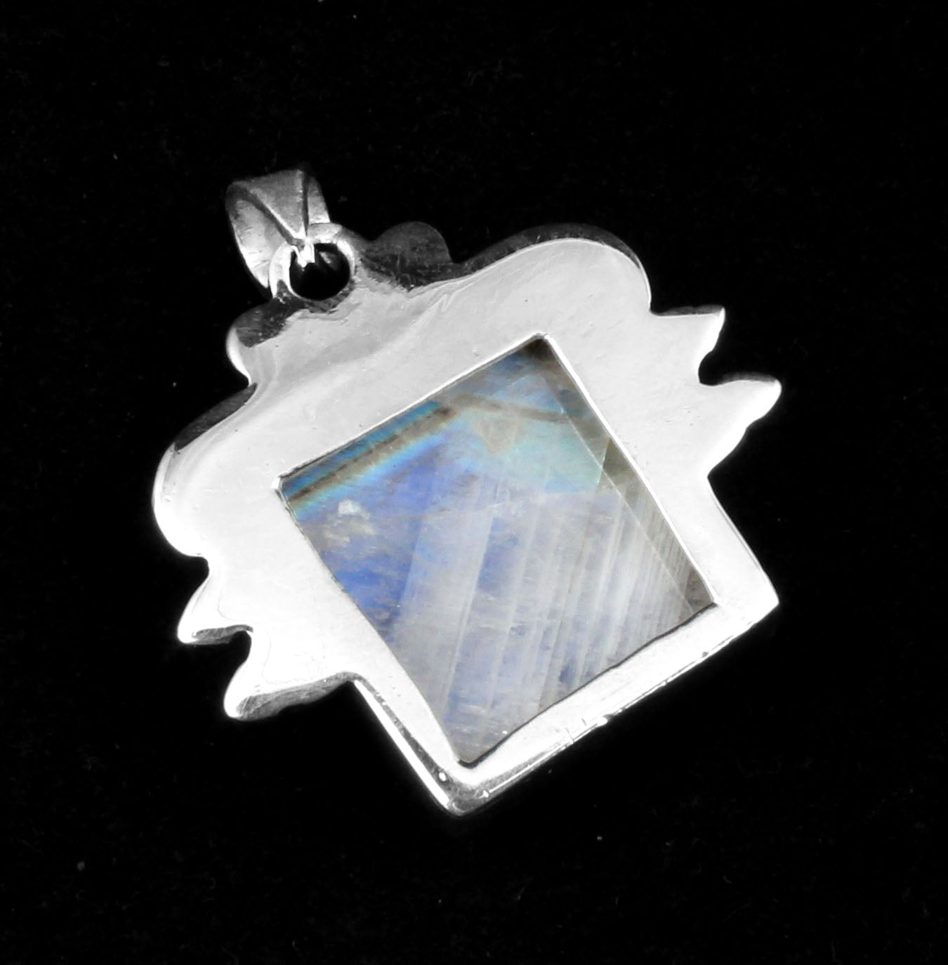 Designer Rainbow Moonstone Pendant 925 Sterling Silver Handmade Gemstone Jewelry Gift For Women and Girls