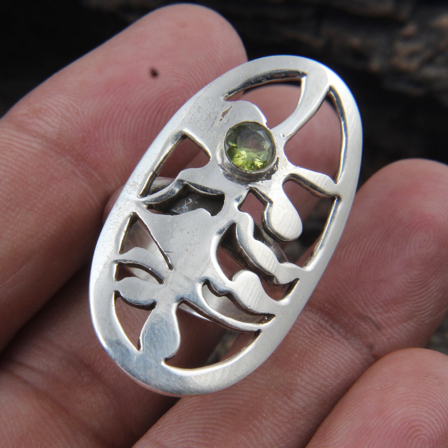 Peridot Ring 925 Sterling Silver Handmade Natural Faceted Gemstone Oval Ring August Birthstone Jewelry Rings For Women