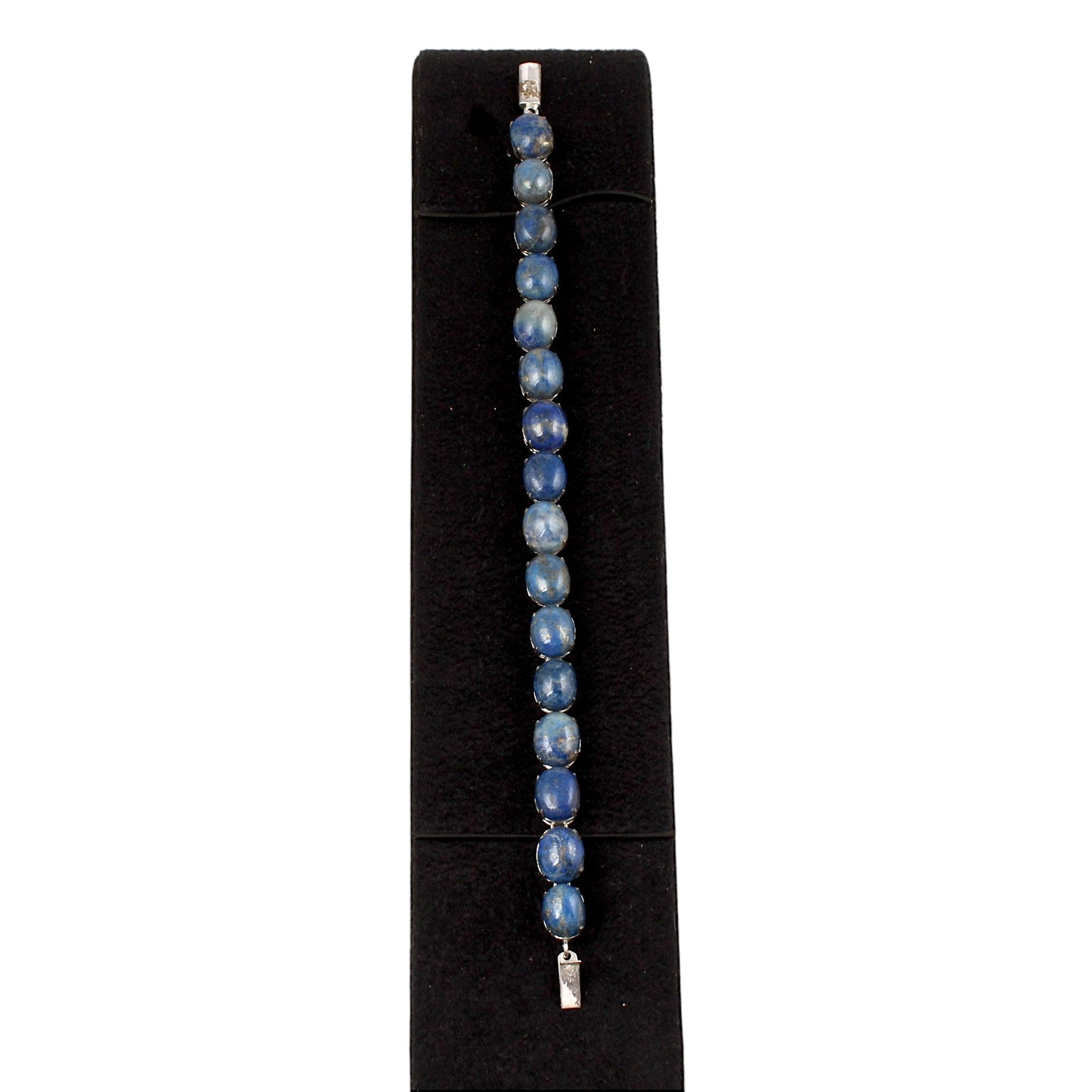 Natural Lapis Lazuli Bracelet Handmade 925 Sterling Silver Prong Setting Lapis Bracelet Birthday Anniversary Gift For her