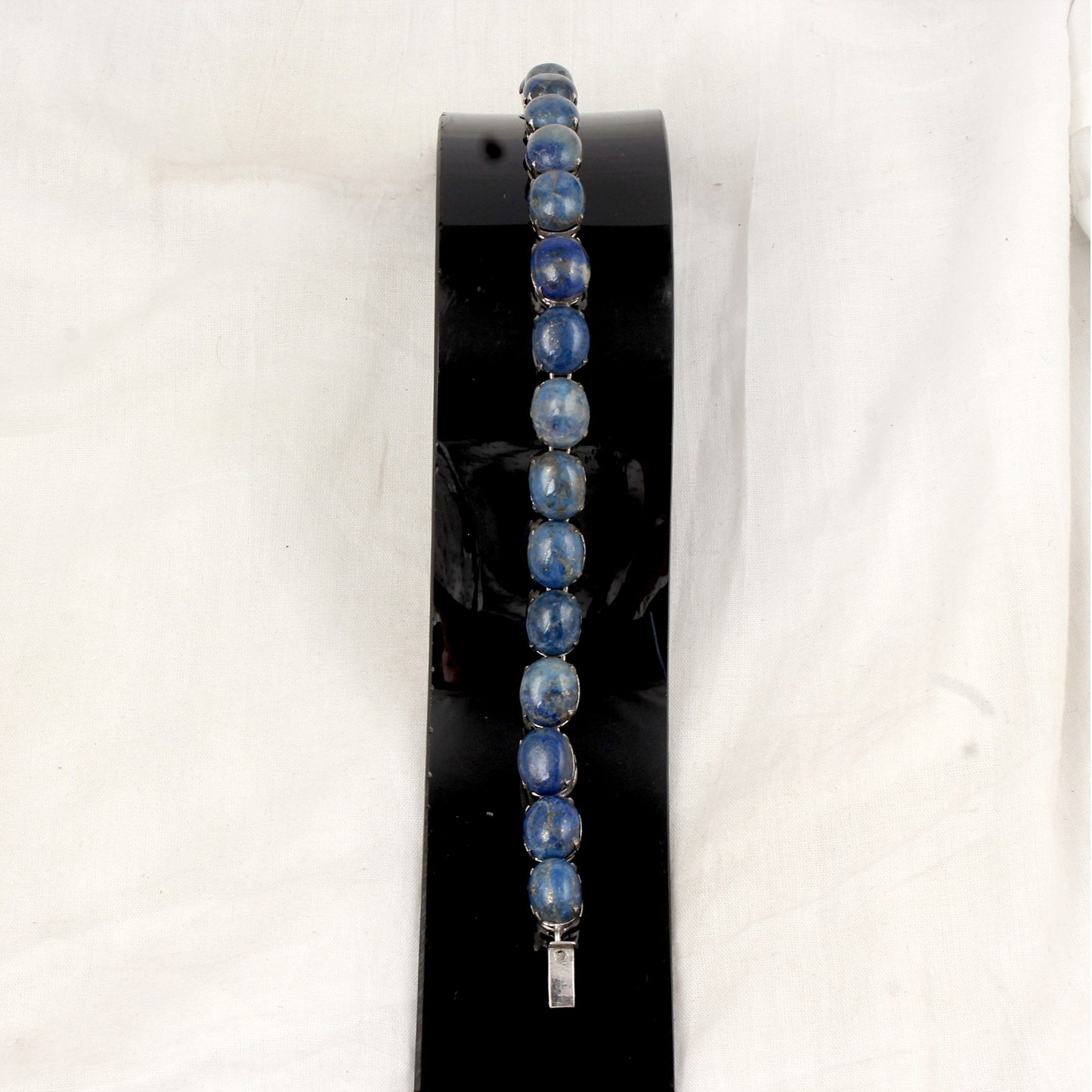 Natural Lapis Lazuli Bracelet Handmade 925 Sterling Silver Prong Setting Lapis Bracelet Birthday Anniversary Gift For her