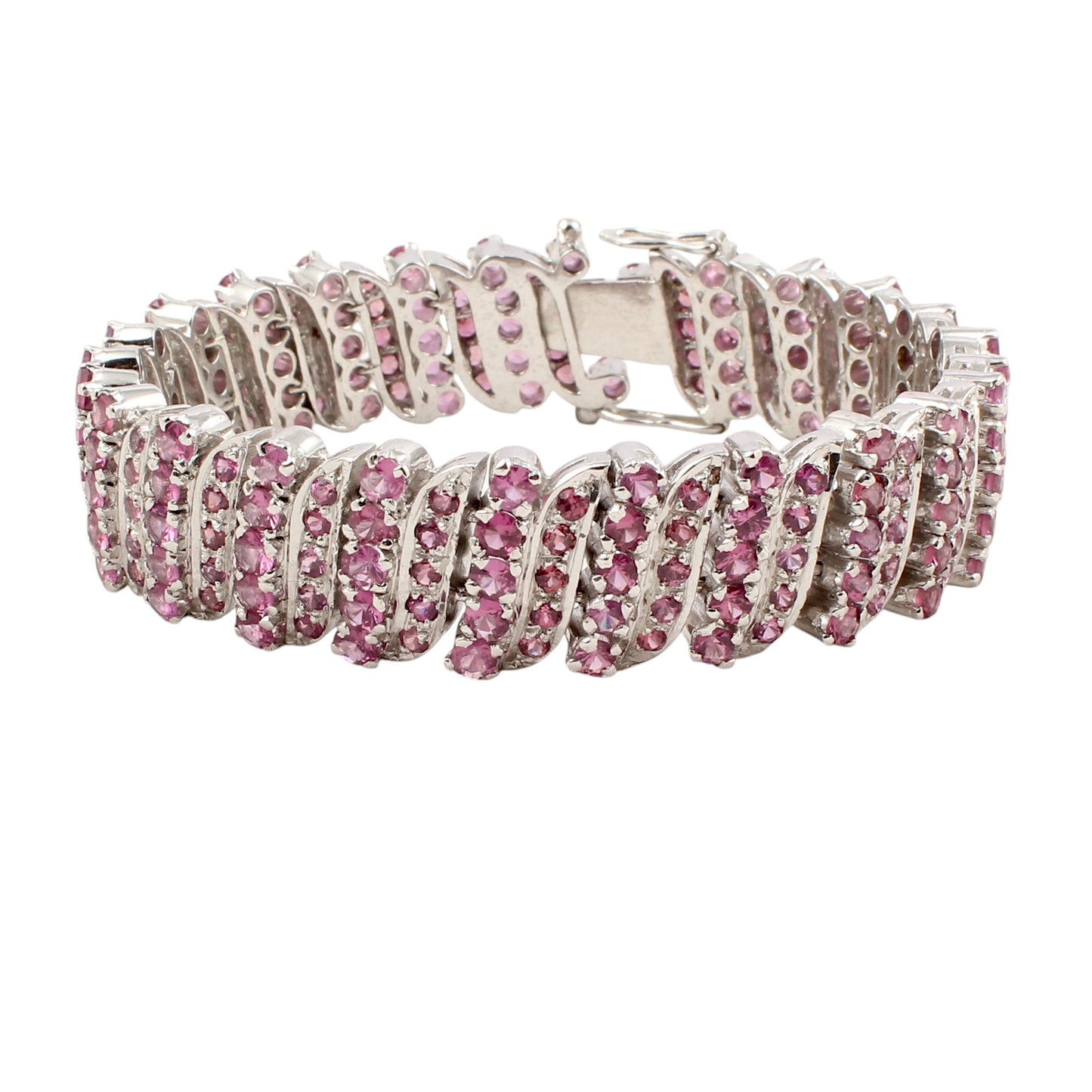 Elegant Garnet Bracelet Wedding Jewelry Handmade 925 Sterling Silver Lovely Gemstone Bracelet