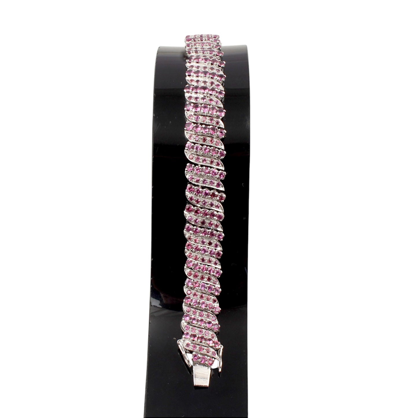 Elegant Garnet Bracelet Wedding Jewelry Handmade 925 Sterling Silver Lovely Gemstone Bracelet