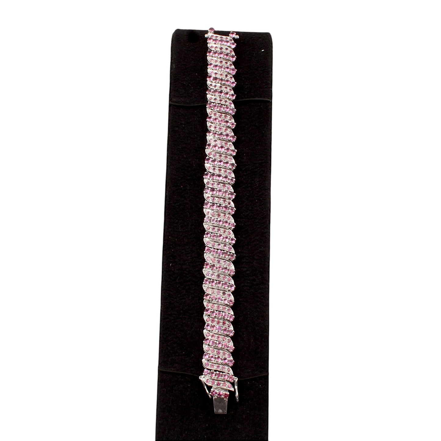 Elegant Garnet Bracelet Wedding Jewelry Handmade 925 Sterling Silver Lovely Gemstone Bracelet