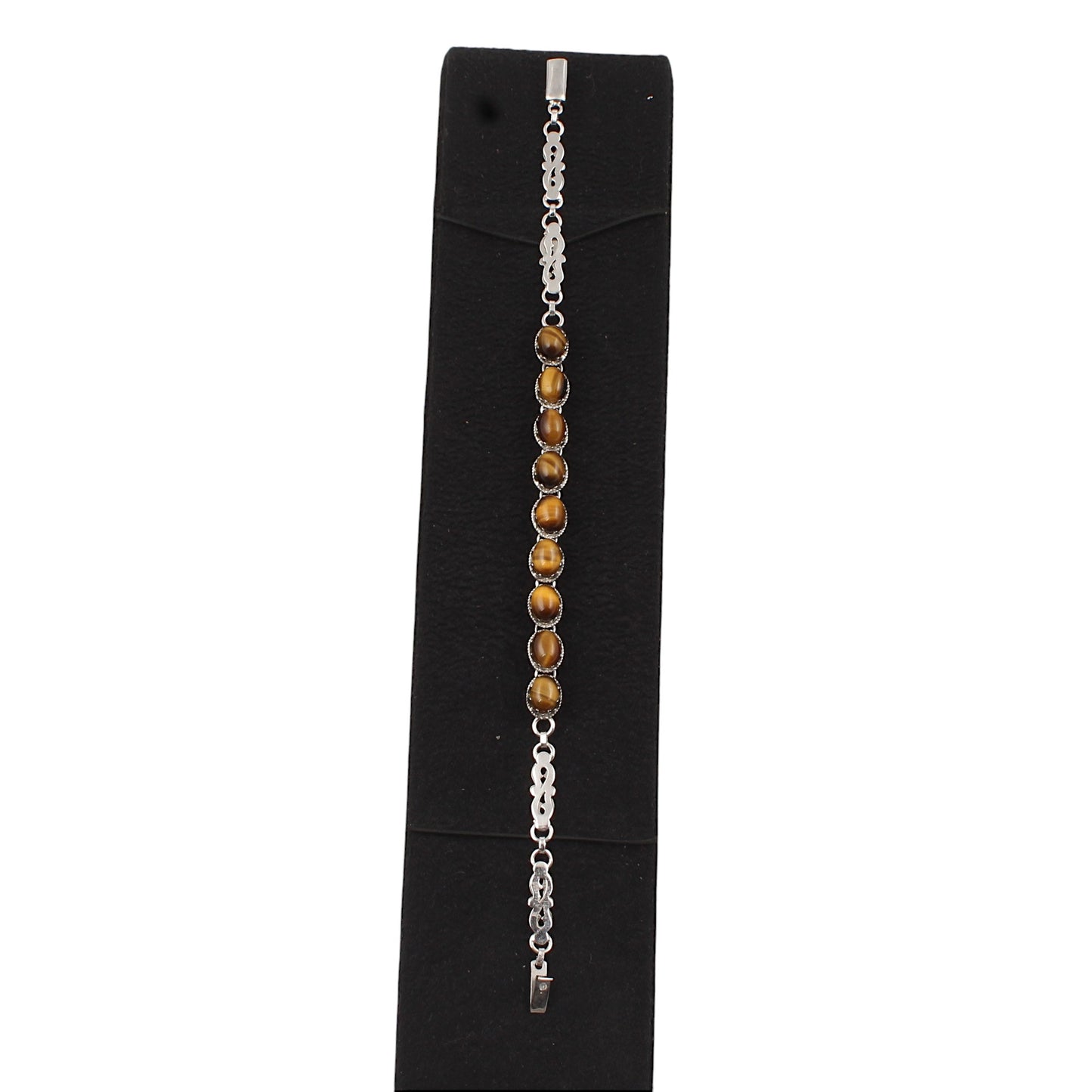Tiger's Eye Bracelet Handmade Oval Gemstone Prong Setting 925 Sterling Silver Bracelet Birthday Anniversary Gift For her