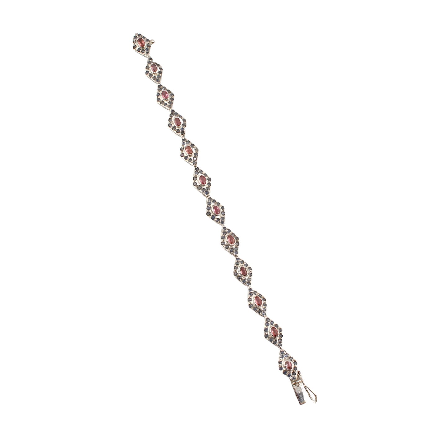 Elegant Garnet Bracelet Wedding Jewelry Handmade 925 Sterling Silver Lovely Gemstone Bracelet