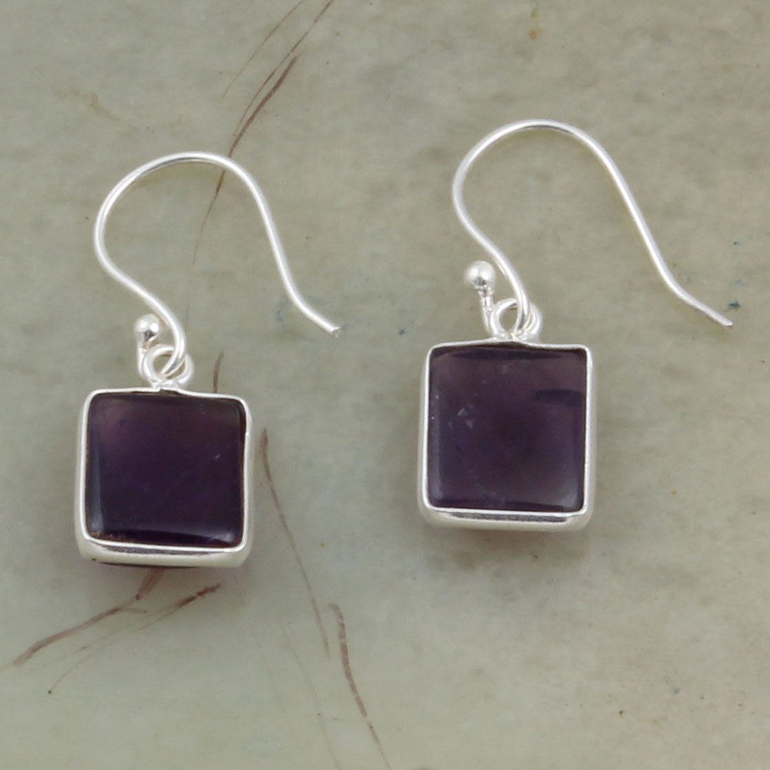 Amethyst Earrings in 925 Sterling Silver Loose Gemstone Earrings