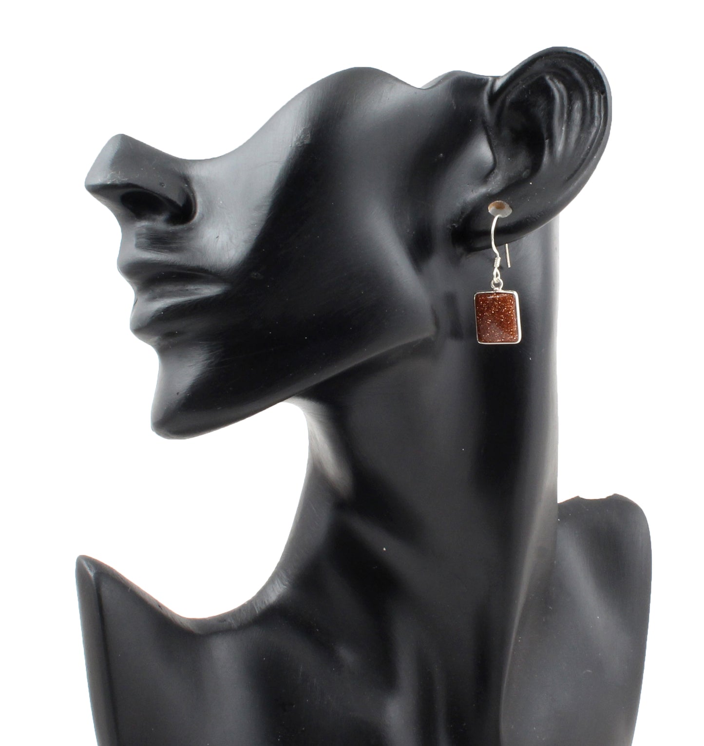 Golden Sunstone Earrings Bezel Set Statement Earrings 925 Sterling Silver Jewelry