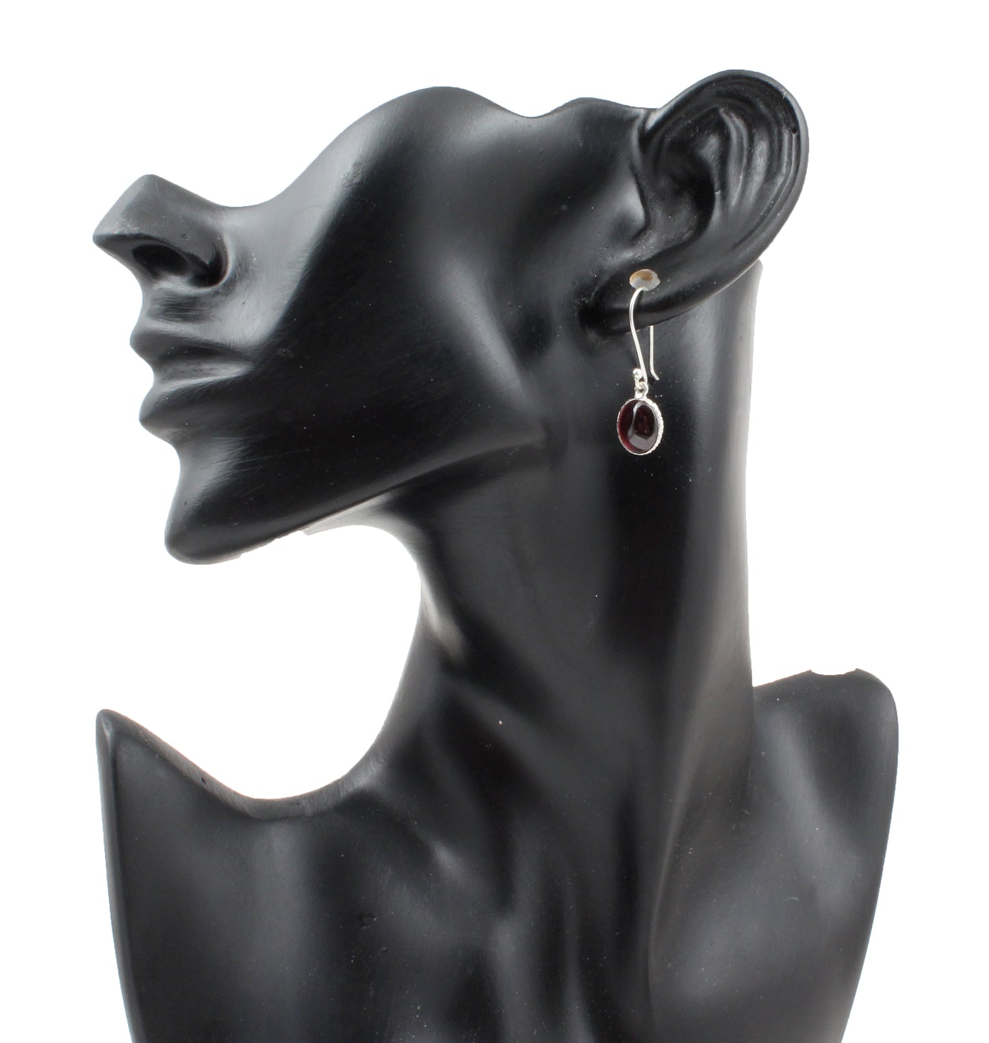 Red Garnet 925 Sterling Silver Earrings Natural Gemstone Dangle Jewelry