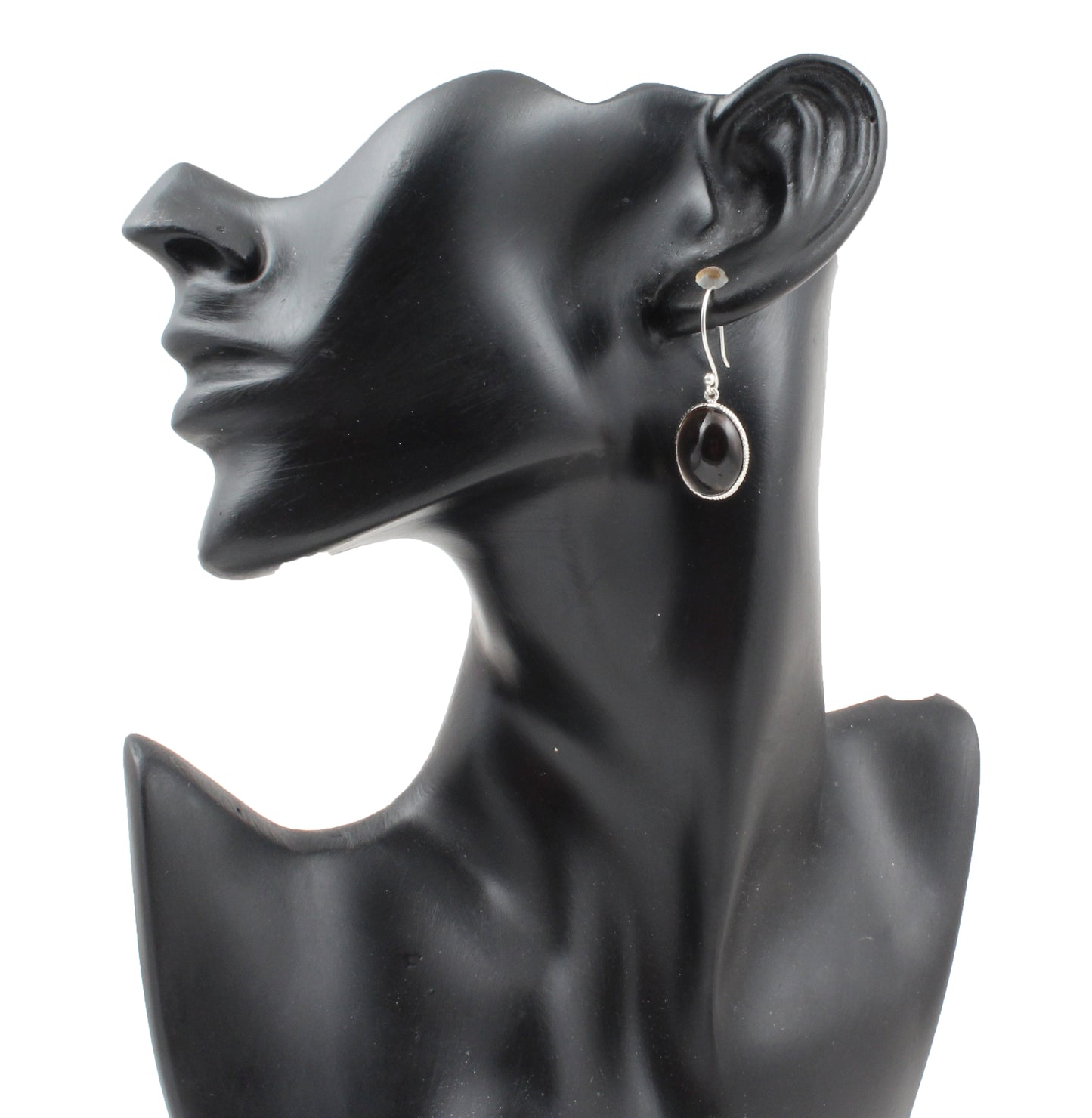 Smoky Quartz Earrings Handmade 925 Sterling Silver Oval Shape Gemstone Jewelry