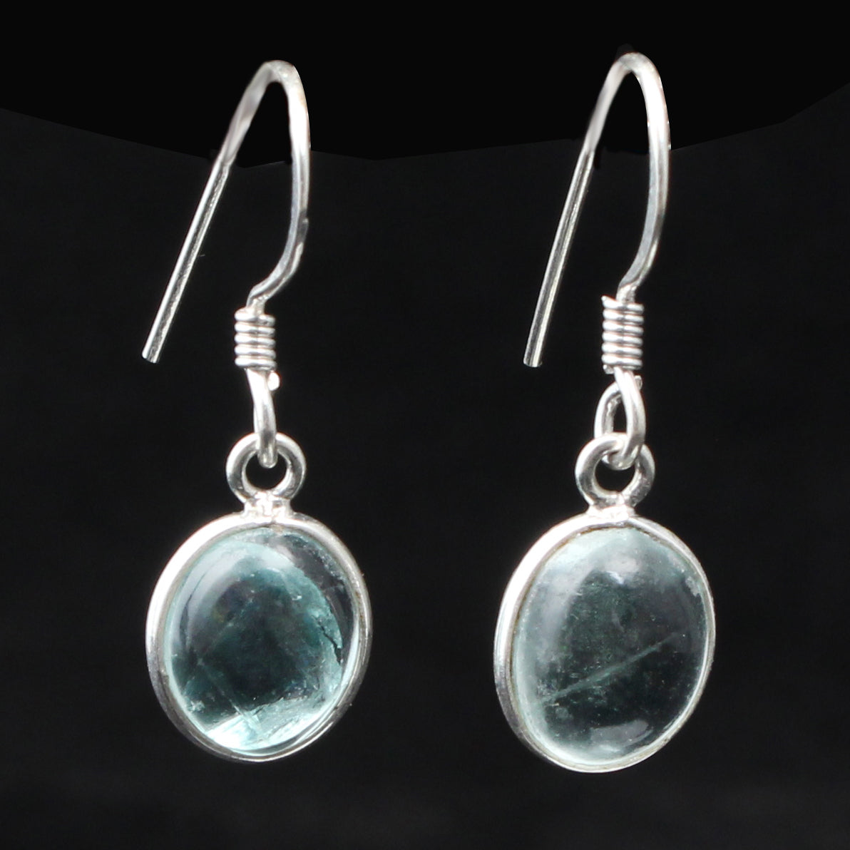 Natural Apatite Earrings 925 Sterling Silver Dangle Gemstone Earring