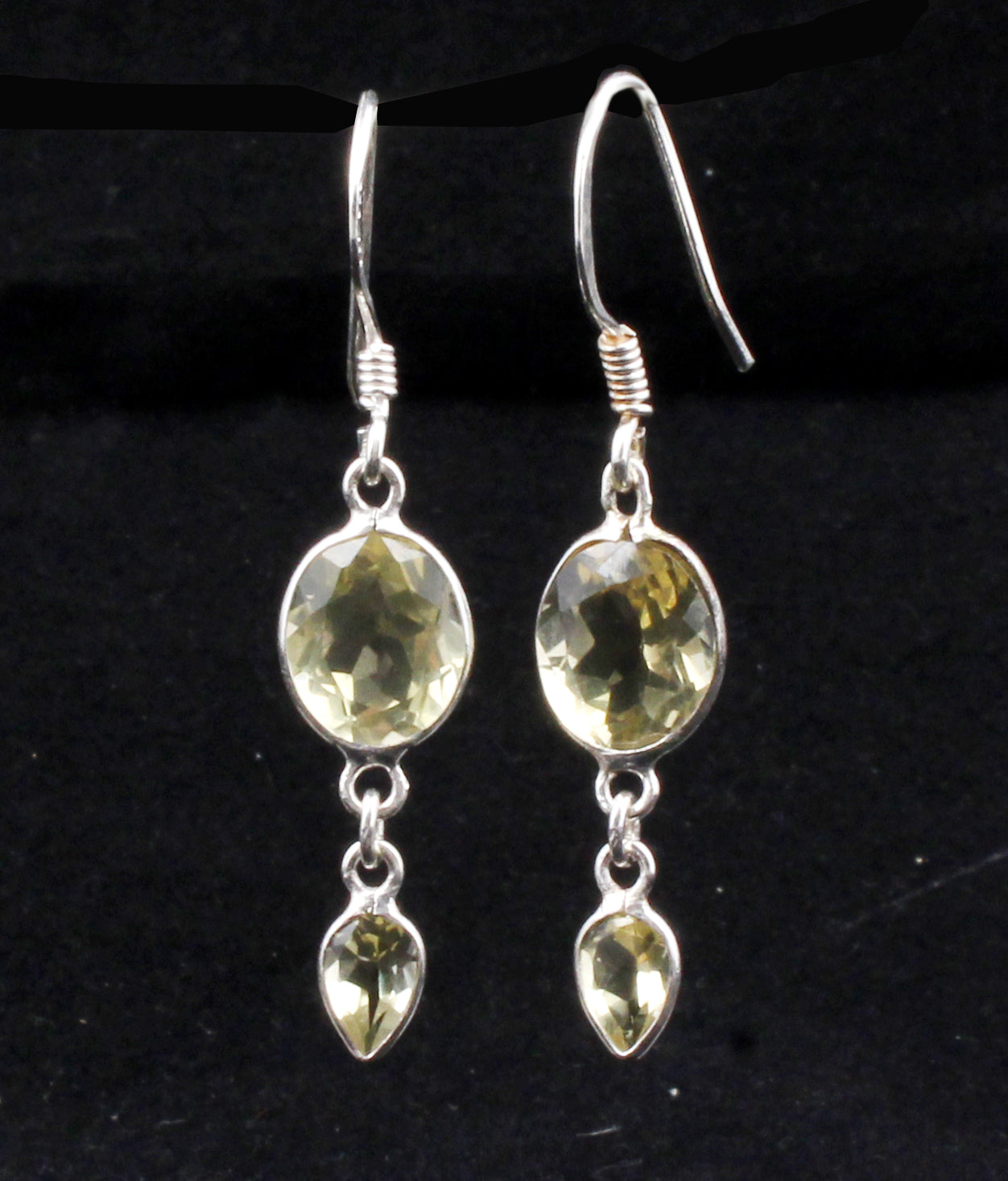 Lemon Topaz Earrings Solid 925 Sterling Silver Handmade Jewelry