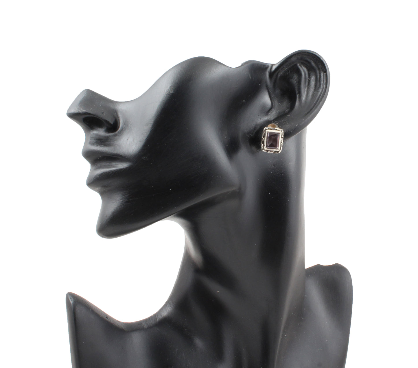 Amethyst Stud Earrings 925 Sterling Silver Studs Natural Gemstone February Birthstone Studs