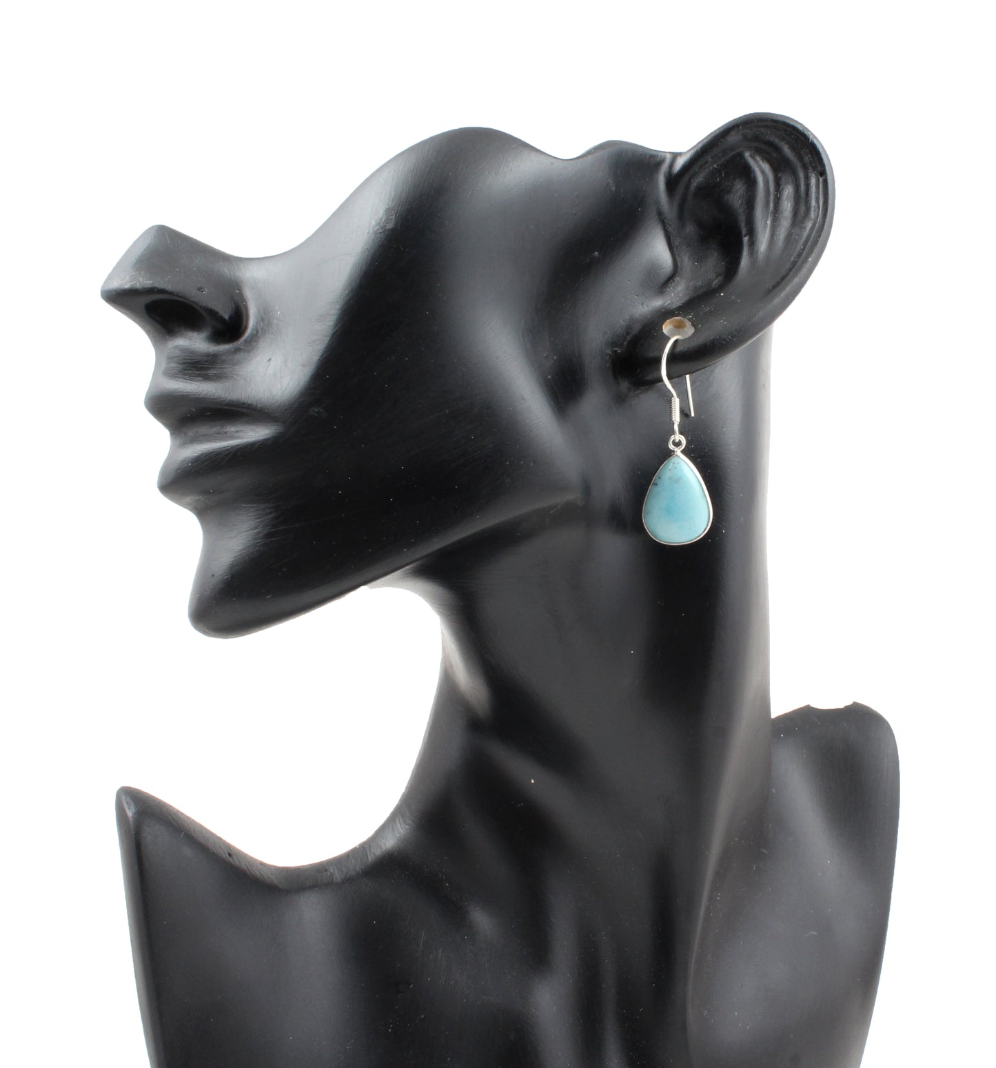 Dominican Larimar Earrings 925 Sterling Silver Earrings Dangle & Drop Earring for Women