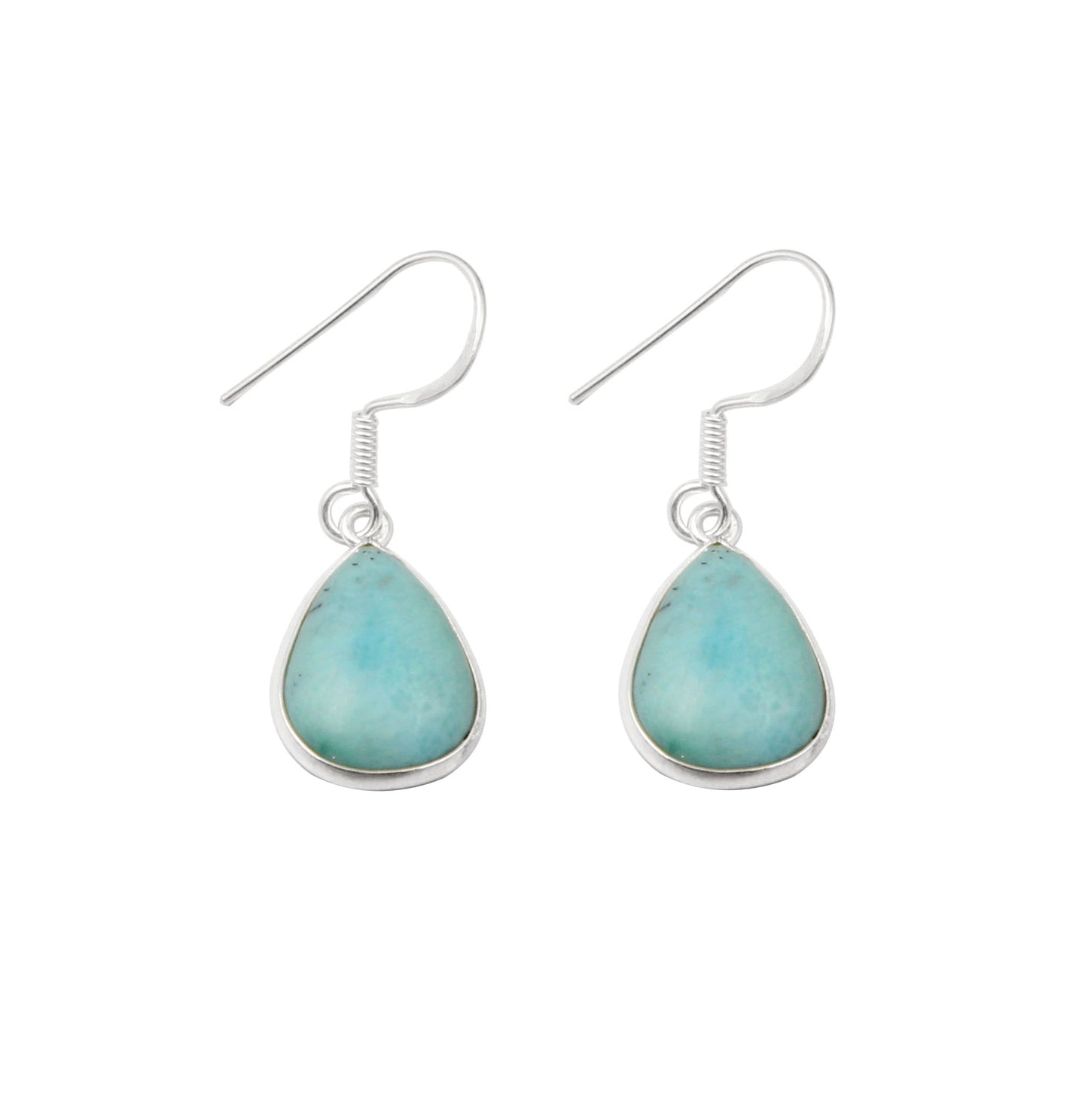 Dominican Larimar Earrings 925 Sterling Silver Earrings Dangle & Drop Earring for Women