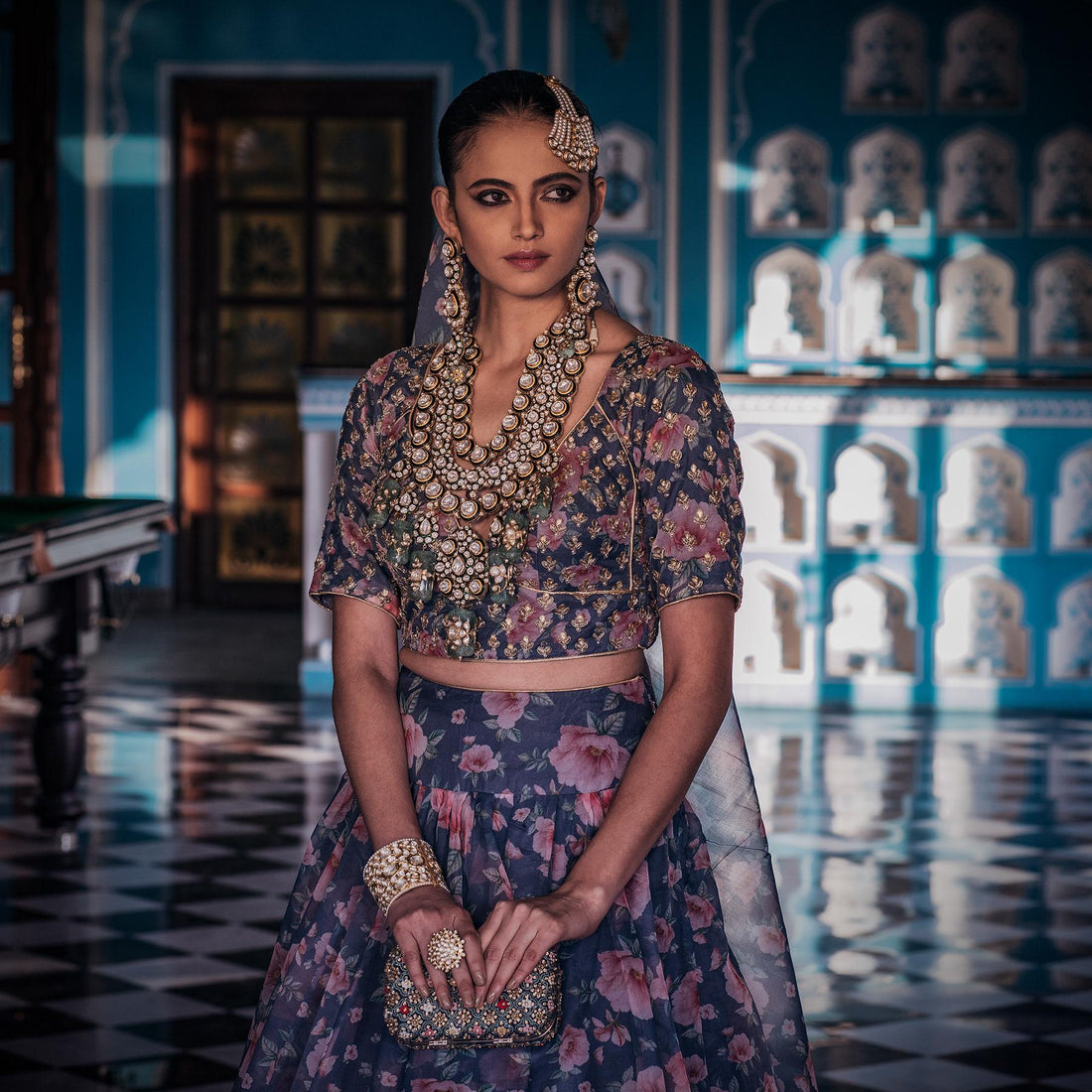 Traditional Jaipur kundan jewellery