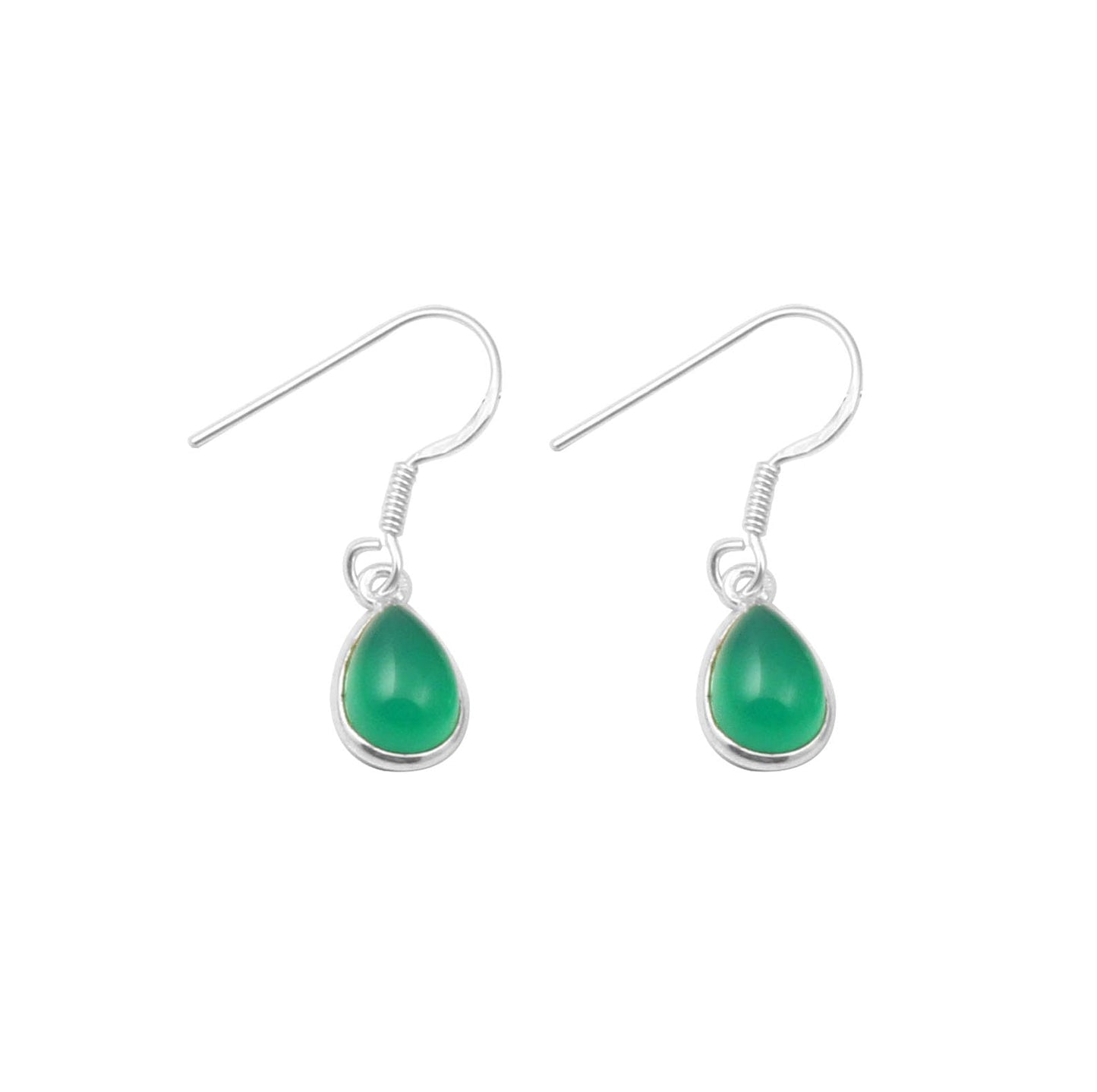 Green Onyx Earrings 925 Sterling Silver Earrings Dangle & Drop Earring for Women Handmade Comfortable Everyday Usage Gift For Christmas