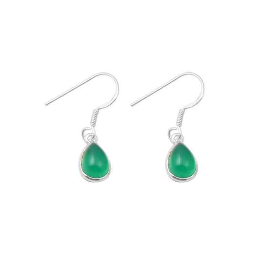Green Onyx Earrings 925 Sterling Silver Earrings Dangle & Drop Earring for Women Handmade Comfortable Everyday Usage Gift For Christmas
