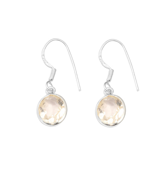Natural Citrine 925 Sterling Silver Earring Handmade 925 Sterling Silver Dangle Faceted Gemstone Earrings