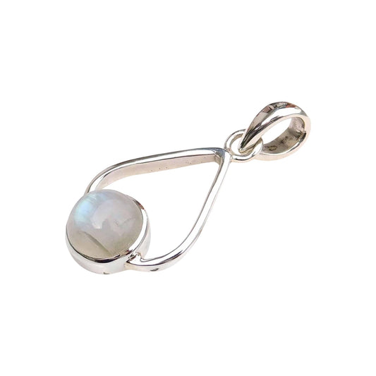 Rainbow Moonstone 925 Sterling Silver Pendant June Birthstone Jewelry, Handmade Jewelry For Women