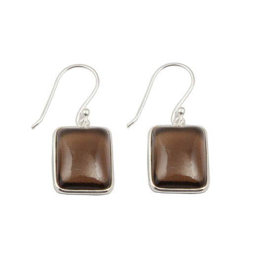 Smoky Quartz Earrings 925 Sterling Silver Earrings Handmade June Birthstone Silver Jewelry Gift For Her