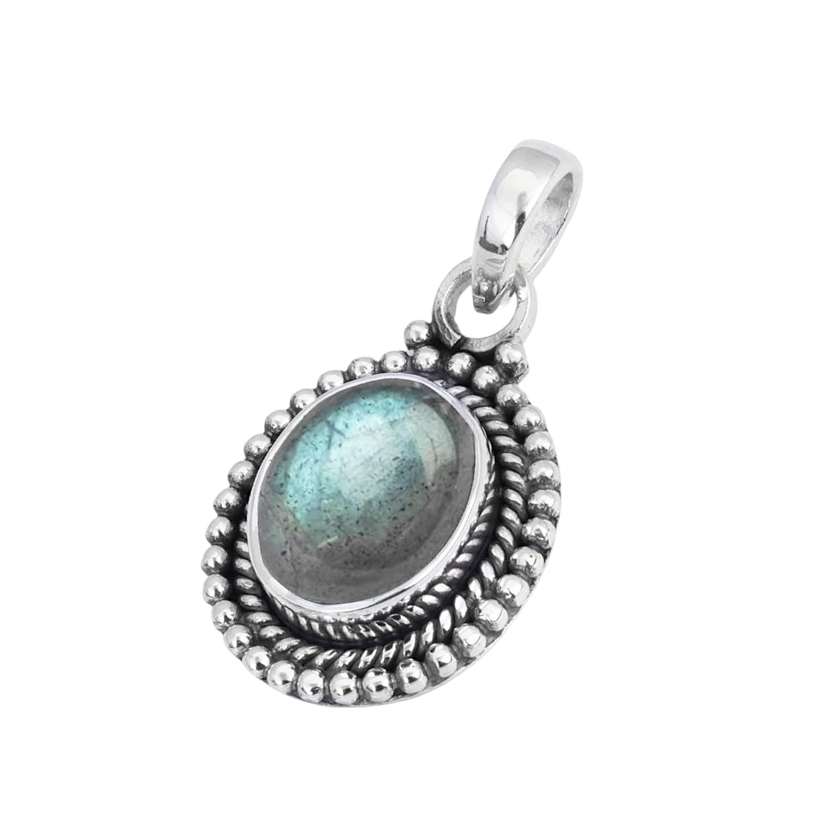 Labradorite Pendant 925 Sterling Silver Handmade Oval Gemstone Pendant for Women Designer Healing Jewellery Christmas Gift for Her, Wife, Mum, Sister
