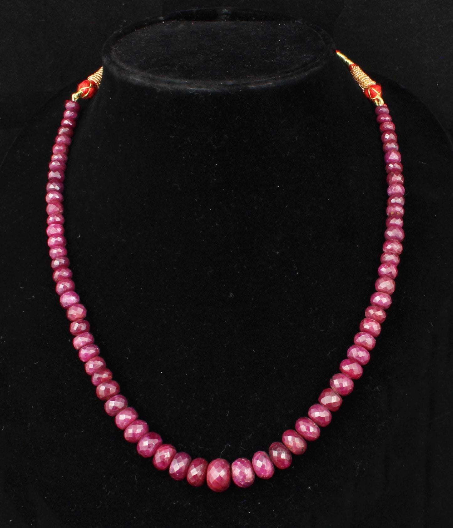 Natural Ruby Faceted Beads